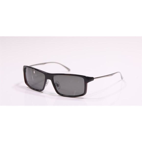 Kiton Titanium Ischia Dark Brown Luxury Rectangular Sunglasses Made in Japan